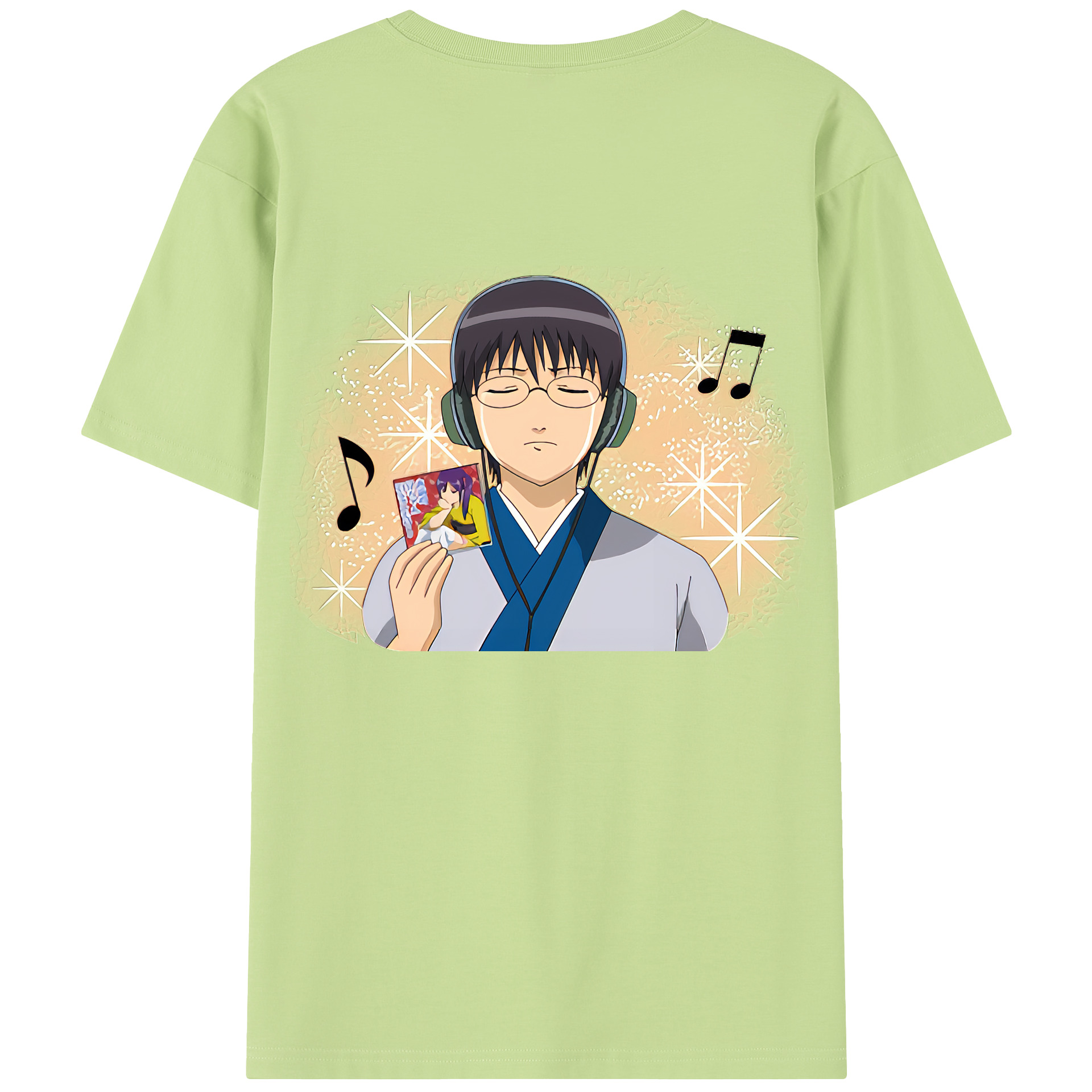 （画像用） ぎんたま 坂田銀時（さかたぎんとき） 神楽 志村新八（しむら しんぱち） GINTAMA Sakata Gintoki Kagura Shimura Shinpachi 綿100％半袖Tシャツ（背面プリント）